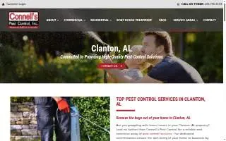 Connell's Pest Control of Clanton website