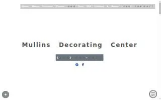 Mullins Decorating Center website