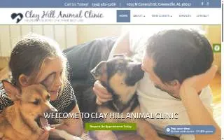 Clay Hill Animal Clinic website