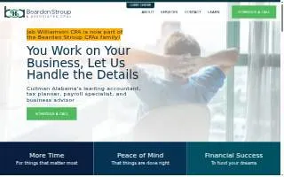 Bearden, Stroup & Associates, CPAs - Cullman website