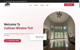 Cullman Window Tint website