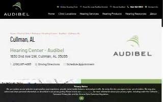 Hearing Center - Audibel of Cullman website