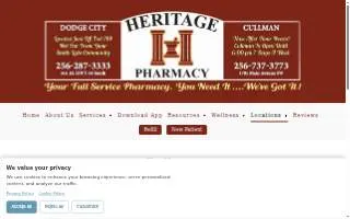 Heritage Pharmacy of Cullman website