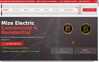 Mize Electric- Residential & Commercial Electrician Cullman website