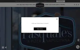 Pasquale's Pizza & Pasta of Gardendale website