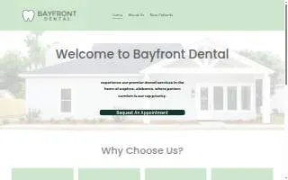 Bayfront Dental website