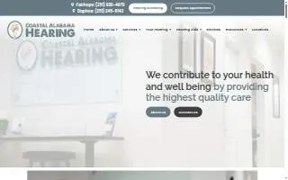 Coastal Alabama Hearing of Daphne website