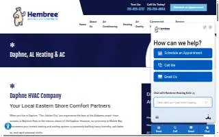 Hembree Heating & Air Conditioning of Daphne website