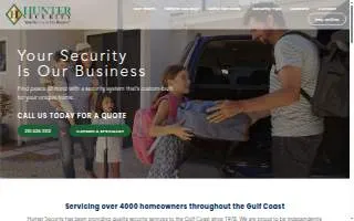 Hunter Security Inc. of Daphne website