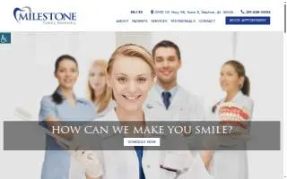 Milestone Family Dentistry, Dr. Miriam Perdomo, DMD website