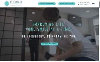 Strickland Orthodontics of Daphne website