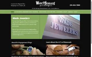 Wade Jewelers of Daphne website