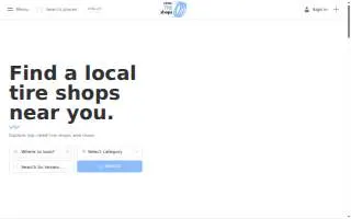 C & G Tires Services website