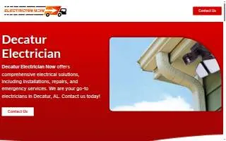 Decatur Electrician Now website