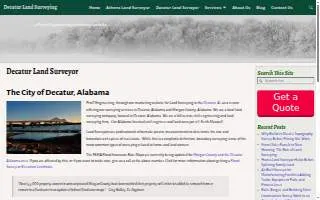 Decatur Land Surveying website