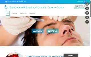 Decatur Maxillofacial Cosmetic website