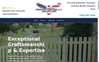 Freedom Fencing LLC website