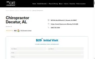 The Joint Chiropractic of Decatur website