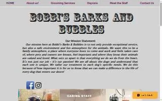 Bobbi's Barks and Bubbles website