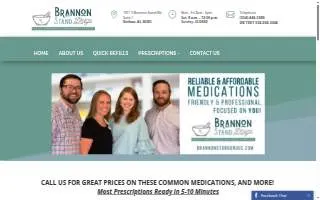 Brannon Stand Drugs website