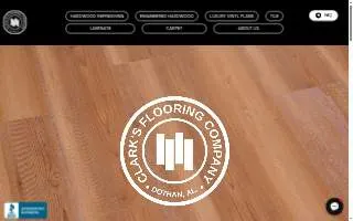 Clark's Hardwood Flooring website