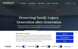 Magnolia Wealth Management website