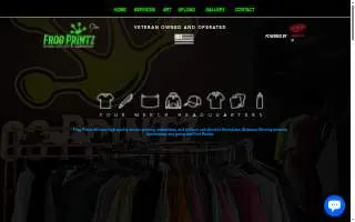 Frog Printz Screen Printing website