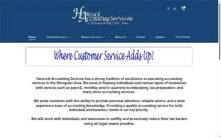 Hancock Accounting Services website