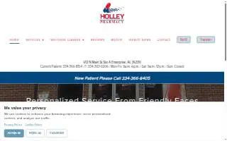 Holley Pharmacy website