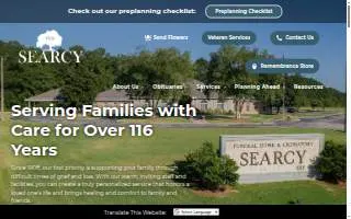 Searcy Funeral Home Crematory website