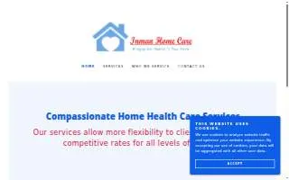 Inman Home Care website
