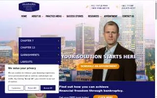 Alabama Bankruptcy Relief Center website