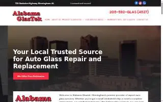 Bama Auto Glass website