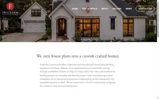 Frostholm Construction LLC website