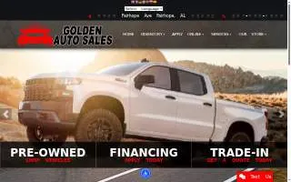 Golden Auto Sales of Fairhope website