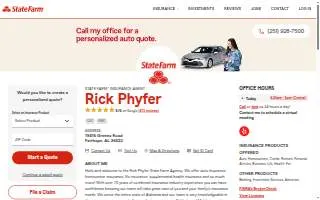 Rick Phyfer - State Farm Insurance Agent website