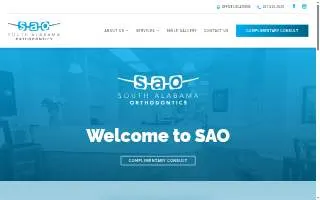 South Alabama Orthodontics of Fairhope website
