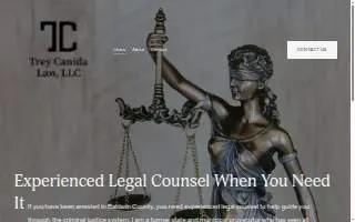 Trey Canida Law, LLC website