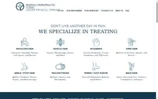 Marino Chiropractic/Lester Physical Therapy of Florence website