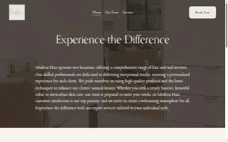 Modern Hair North Florence website