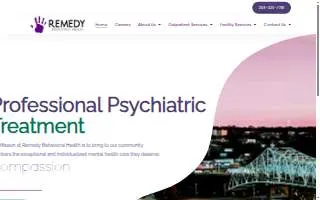 Remedy Behavioral Health website