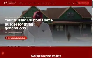 Retherford Custom Homes website