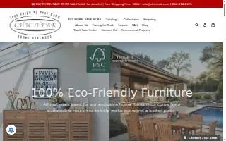 Chic Teak website