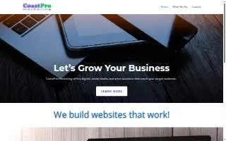 CoastPro Marketing website