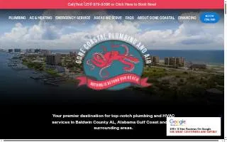 Gone Coastal Plumbing and Air website