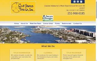 Gulf Shores Title Co website