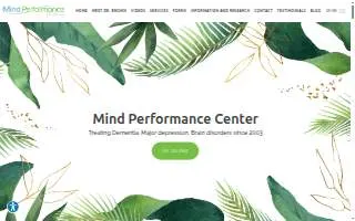 Mind Performance Center: J Douglas Brown, DC, DACNB, IFMCP website