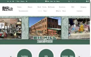 Big Mill Antiques website