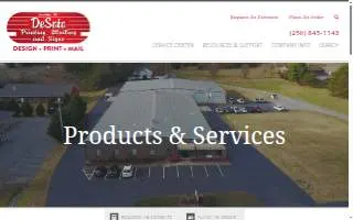 DeSoto Printing, Mailing & Signs website