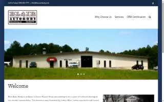 Blair Auto Body website